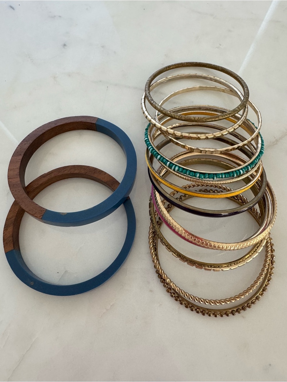Bangle Bracelets - Stackable Bracelet Set